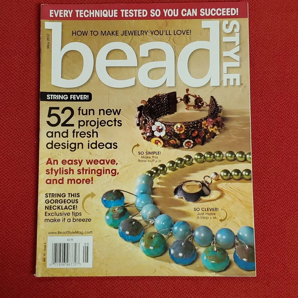 3 issues 'Bead Style March and May 2012 January 2014 crafting DIY Jewelry